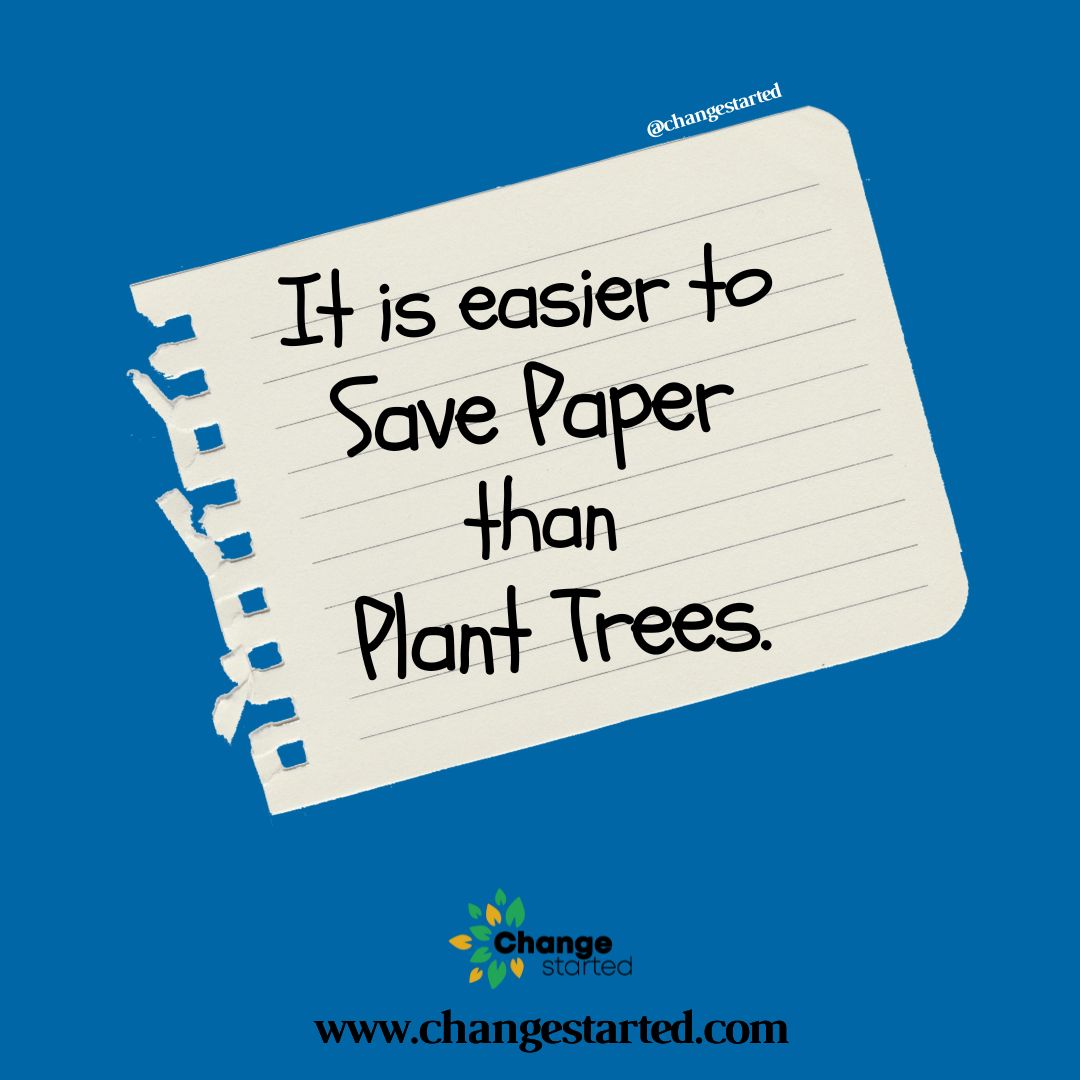 Save Our Trees – Use Less Paper