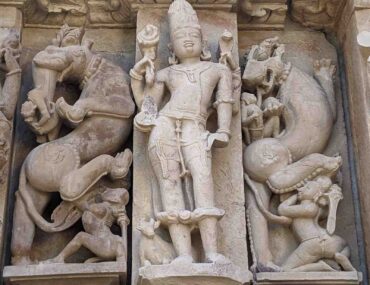 Vyala Sculpture at Khajuraho Temple
